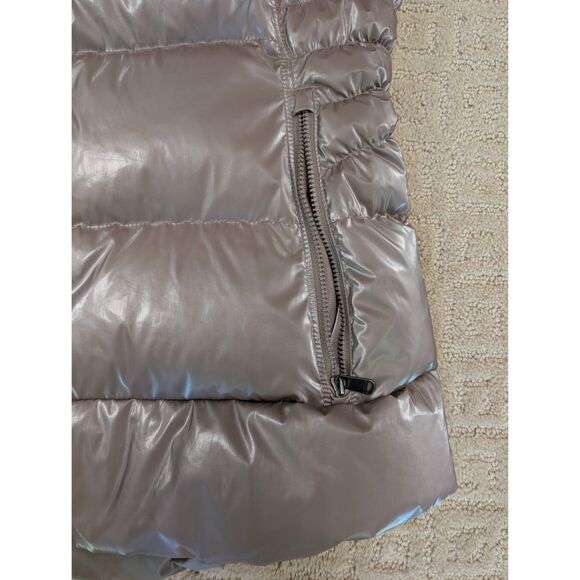 Athleta Puffer Vest Women XL Champagne Downtown Down Water Resistant - Picture 6 of 12